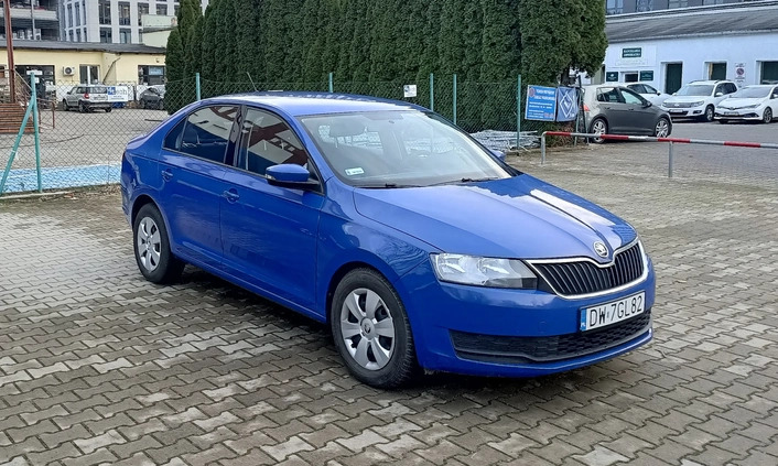 Skoda RAPID cena 31400 przebieg: 121000, rok produkcji 2018 z Wrocław małe 92